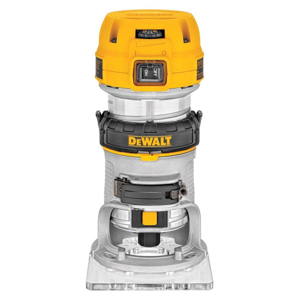 DEWALT DWP611, 1.25 HP Max Torque Variable Speed Compact Router with LED's