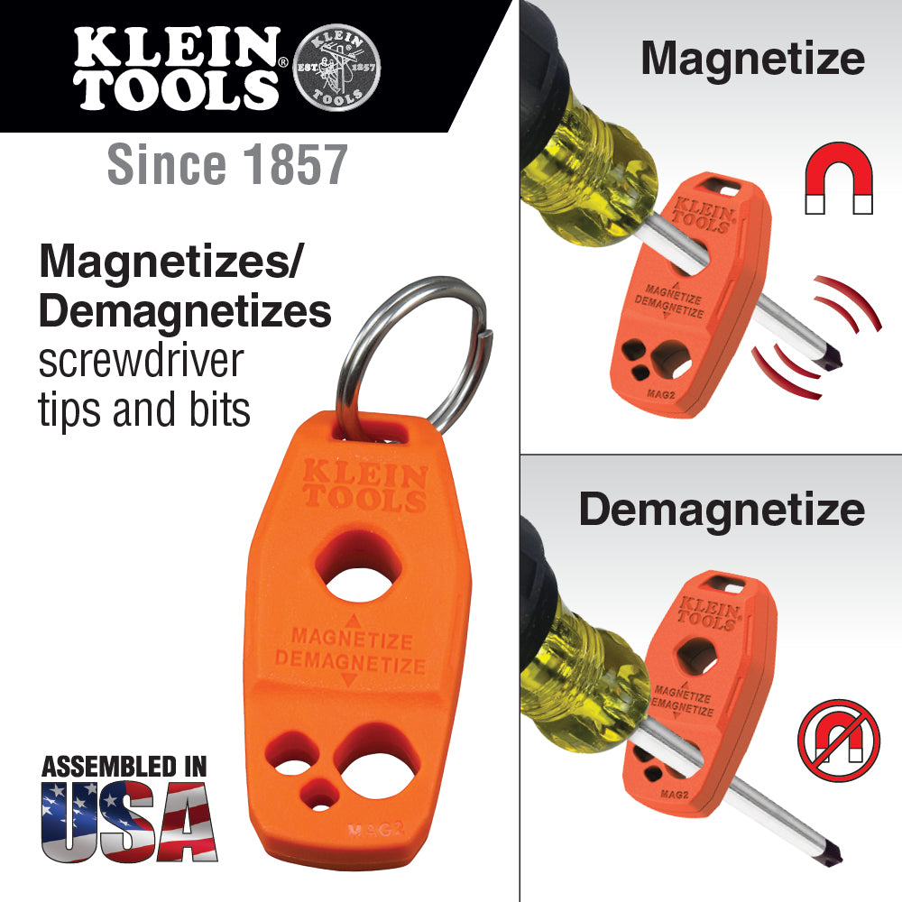 Klein Tools 33736INS, Screwdriver Set, 1000V Slim-Tip Insulated and Magnetizer, 6-Piece