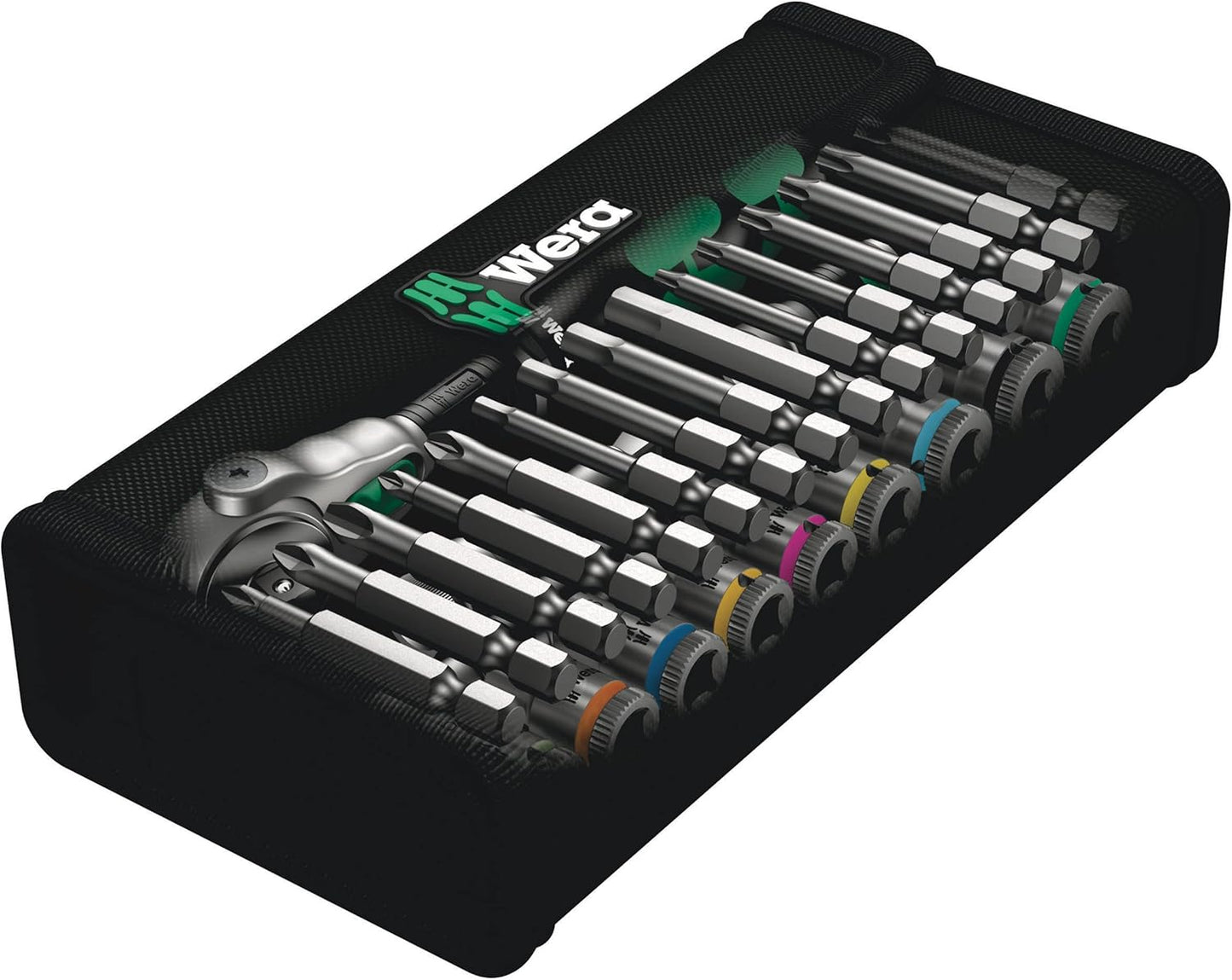 Wera 05004016001, 8100 SA 6 ZYKLOP SPEED RATCHET SET, 1/4" DRIVE, METRIC, 28 PIECES