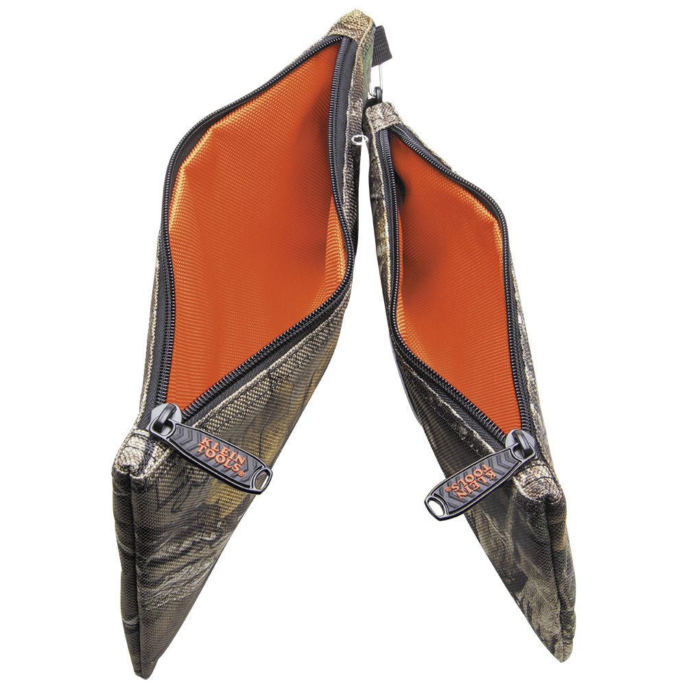 Klein Tools 55560, Zipper Bags, Camo Tool Pouches, 2-Pack