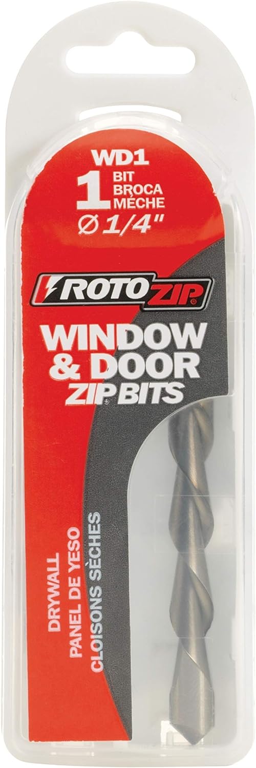 RotoZip WD1, 1/4" Window & Door Drywall Bit (1PK)