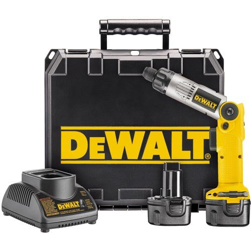 DEWALT DW920K-2, 7.2V Compact High Torque 2 Position Screwdriver w/ 2 Batteries and Kit Box