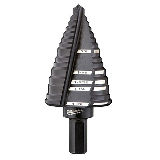 Milwaukee 48-89-9212, #12 Step Drill Bit, 7/8" - 1-3/8"