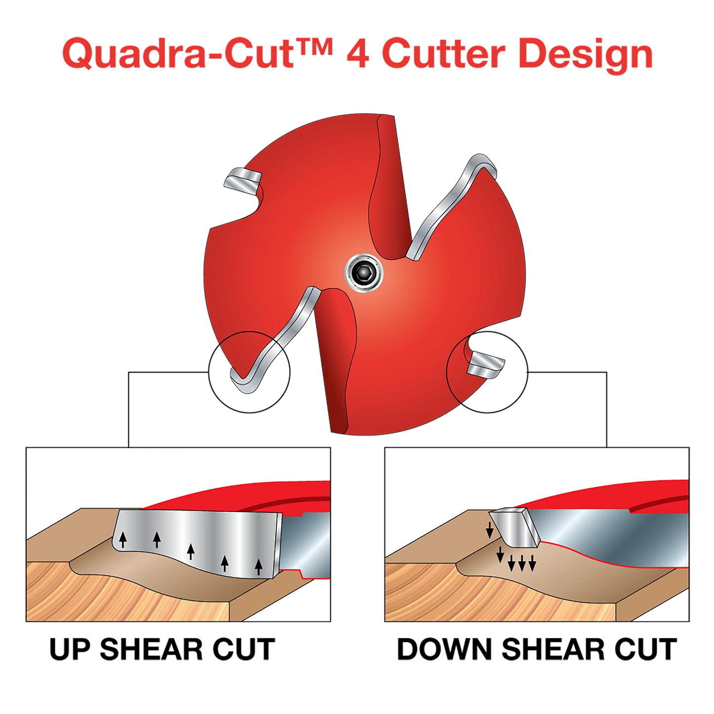 Freud 99-513, Carbide Router Bit - 2-3/4" x 2-1/2" 2+2 Raised Panel Bit (15/64" Minor Height)