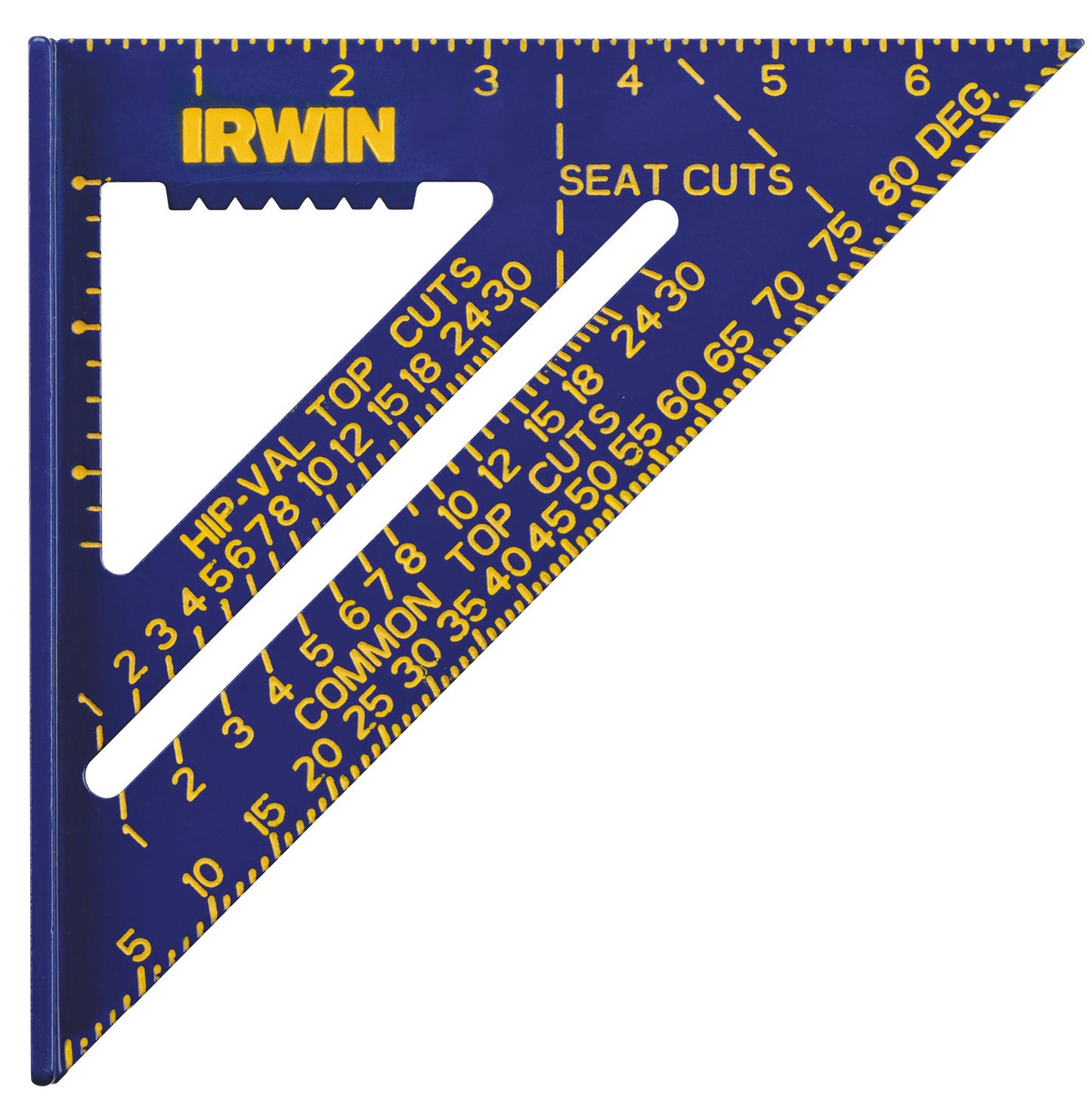 Irwin 1794463, Hi-Contrast Aluminum Rafter Square, 7"