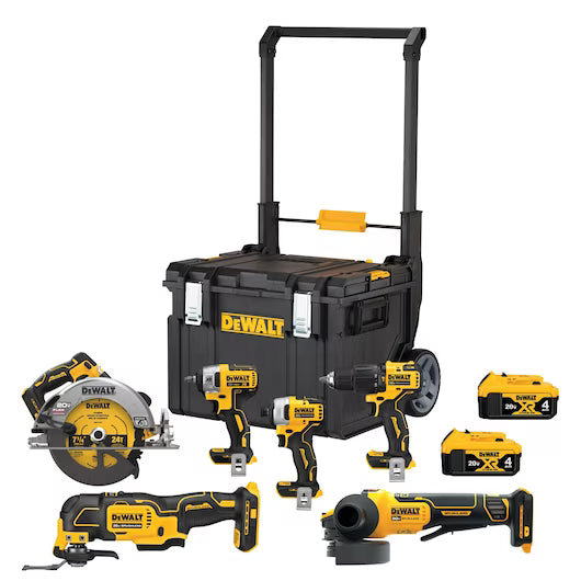 DEWALT DCKTS600M2, 20V MAX* BRUSHLESS CORDLESS 6-TOOL COMBO KIT WITH TOUGHSYSTEM®
