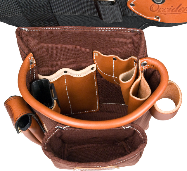 Occidental Leather 9855, Adjust-to-Fit™ FatLip™ Tool Bag Set - Cafe