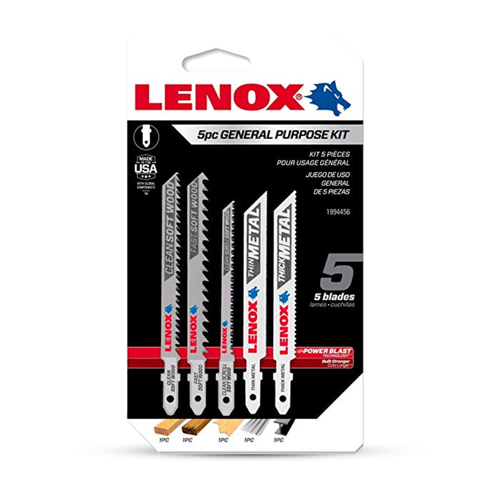 Lenox 1994456, KITS 5PC JIG SAW T-SHANK ASSORT