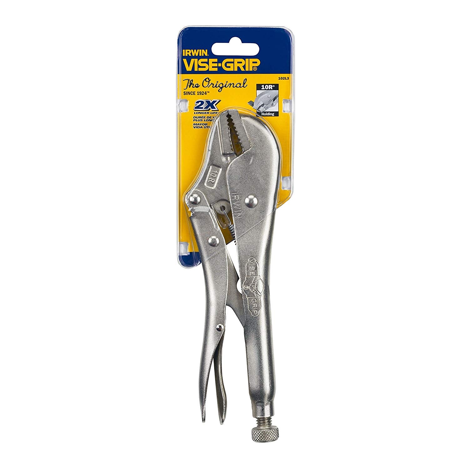 Irwin 102L3, Vise-Grip 10" Original Straight Jaw Locking Pliers (10R)