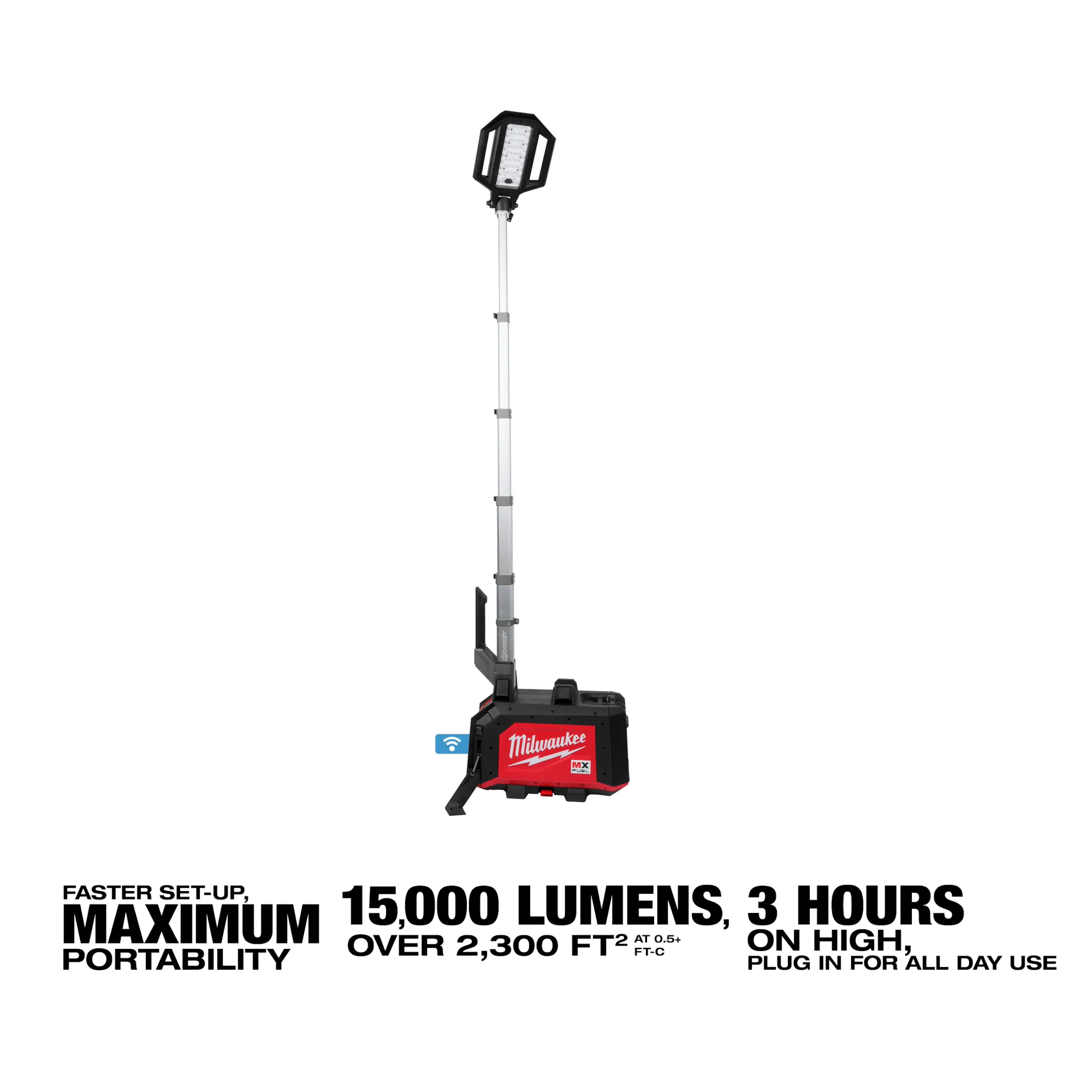Milwaukee MXF040-1XC, MX FUEL™ ROCKET™ Dual Power Compact Tower Light