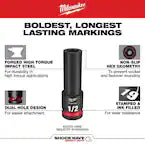 Milwaukee 49-66-7035, 6PC SHOCKWAVE Impact Duty™ 3/8" Drive SAE Standard Socket Set