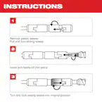 Milwaukee 48-20-6951, 15" MAX-LOK™ SDS MAX Extension