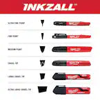 Milwaukee 48-22-3722, INKZALL Yellow Paint Marker (carded)