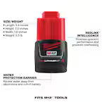 Milwaukee 48-11-2411, M12 REDLITHIUM Compact Battery, Twin Pack (1.5 Ah)