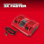 Milwaukee 48-59-1802, M18 Dual Bay Simultaneous Rapid Charger