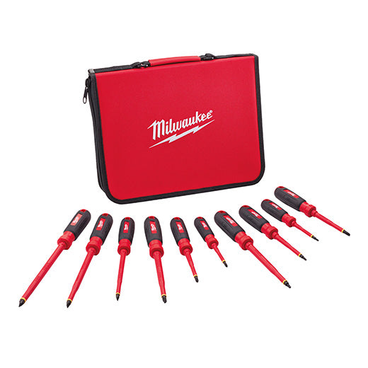 Milwaukee 48-22-2210, 10 pc 1000V Insulated Screwdriver Set w/EVA Foam Case