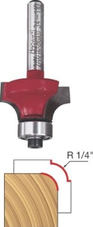 Freud 34-110, Carbide Router Bit - 1" x 2-3/16" Rounding Over Bit