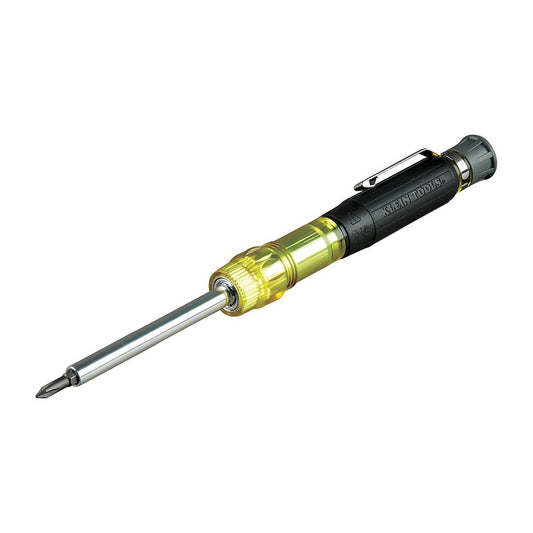 Klein Tools 32614, Multi-Bit Electronics Pocket Screwdriver, 4-in-1, Ph, Sl Bits