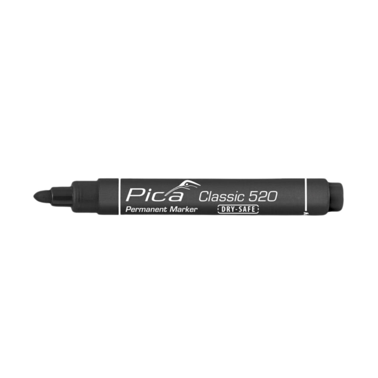 Pica 520/04, 4-Pack-Permanent Marker 1-4mm, Round tip, Red, Blue, Black and Instant White