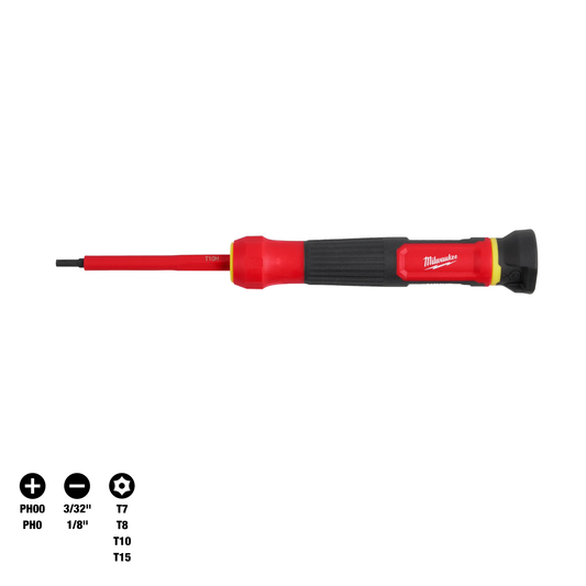 Milwaukee 48-22-2217, 8-in-1 1000V Insulated Precision Multi-Bit Screwdriver