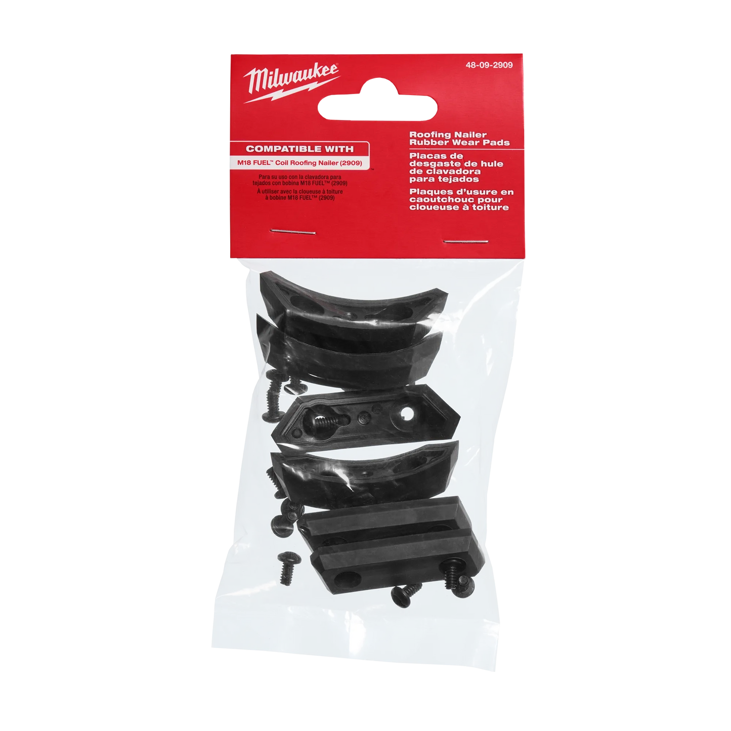 Milwaukee 48-09-2909, M18 FUEL™ Coil Roofing Nailer Replacement Rubber Wear Pads