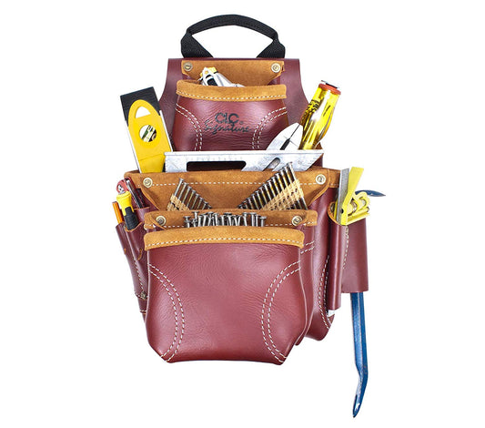 Kunys 21687, CLC Leather Nail and Tool Bag with Extra pocket on Front