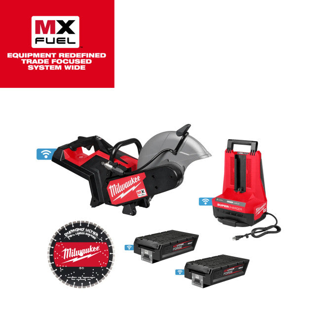 Milwaukee MXF315-2XC, MX FUEL 14" Cut-Off Saw w/ RAPIDSTOP Brake 2x 8.0Ah Kit