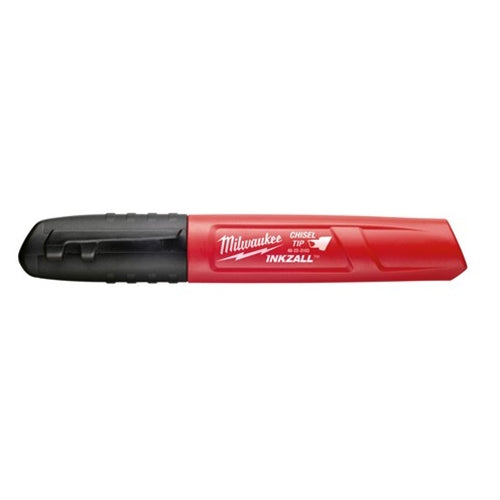 Milwaukee 48-22-3250, INKZALL 3PC Large Chisel Tip Black Marker