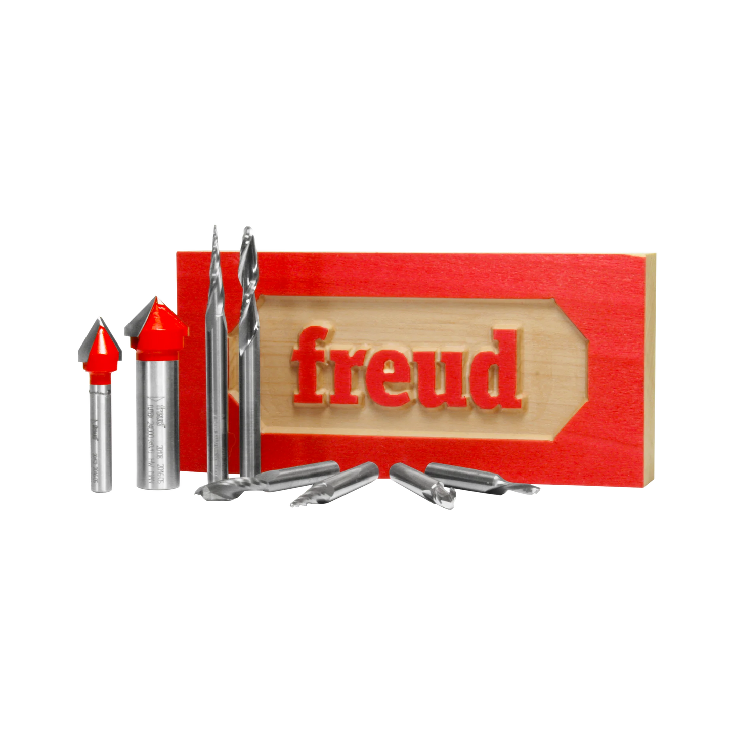 Freud 87-108, 8 Piece CNC Router Bit Signmaking Set