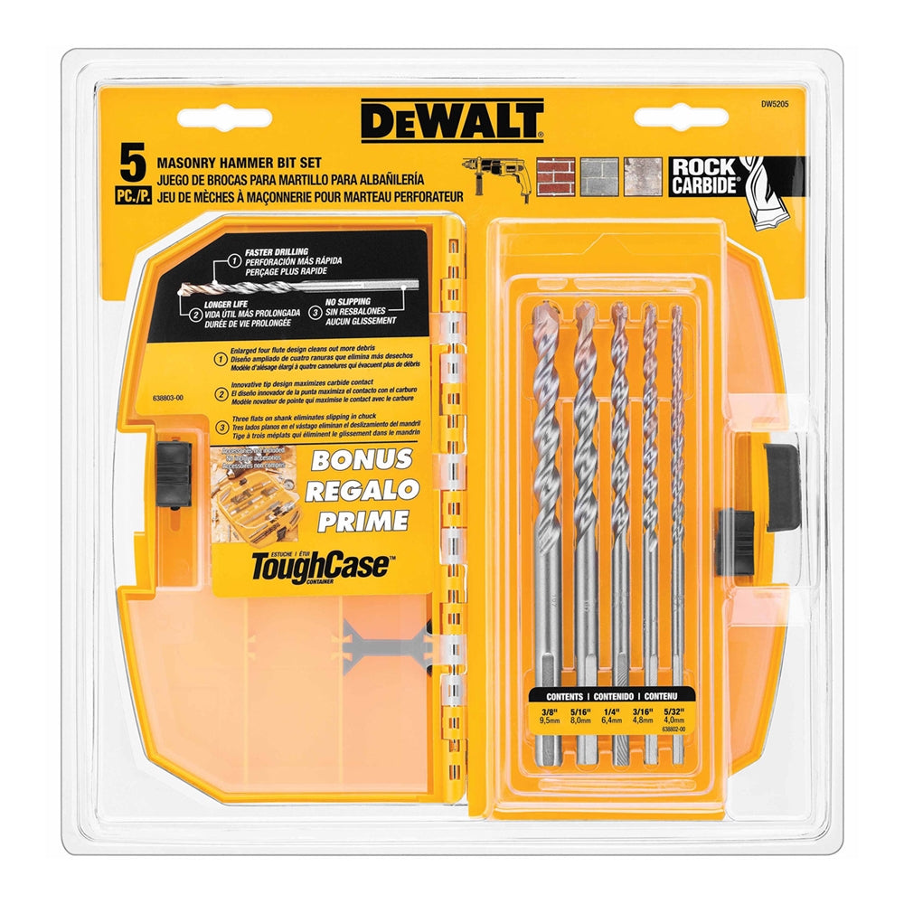 DEWALT DW5205, Percussion Set With Tough Case 5-Pieces