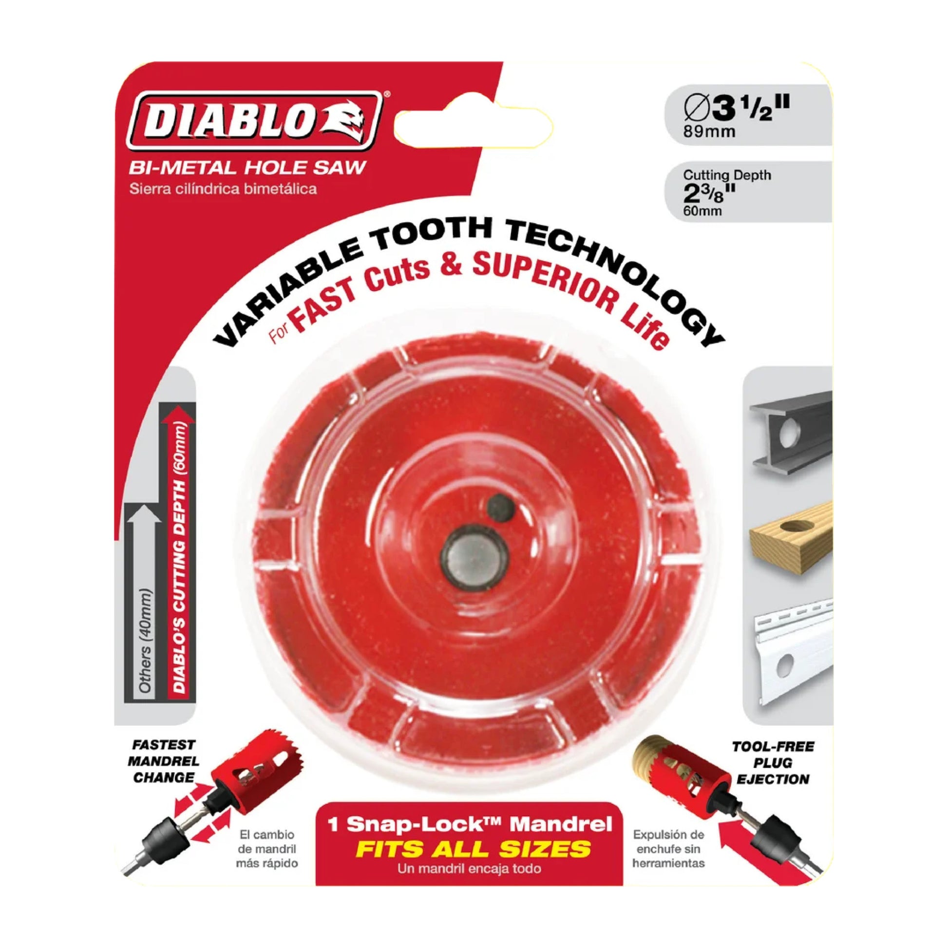 Diablo DHS3250, 3-1/4" BiM Hole Saw