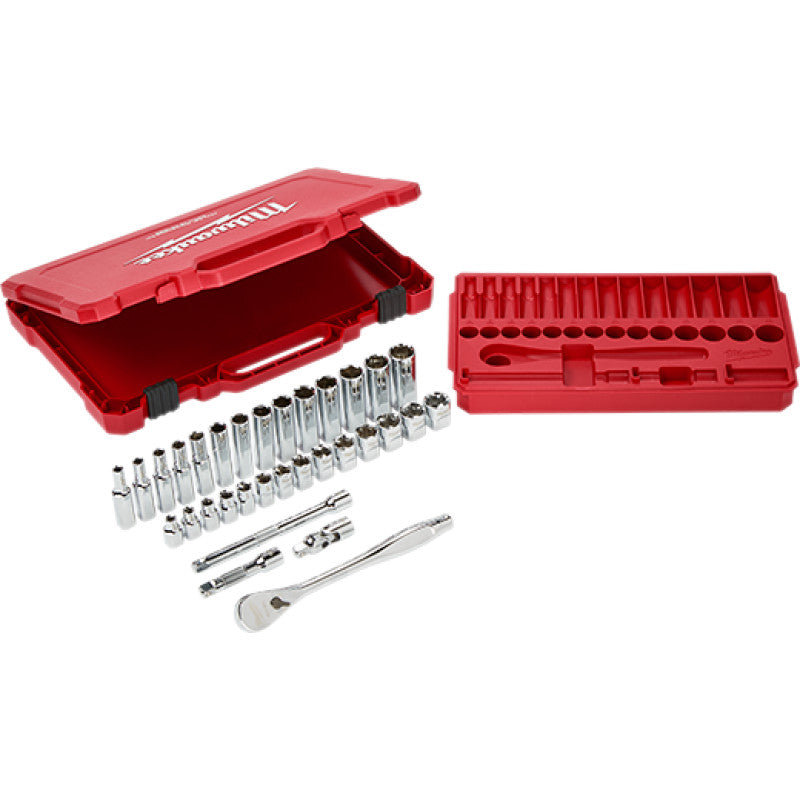 Milwaukee 48-22-9508, 3/8" Drive 32 pc Ratchet & Socket Set (Metric)