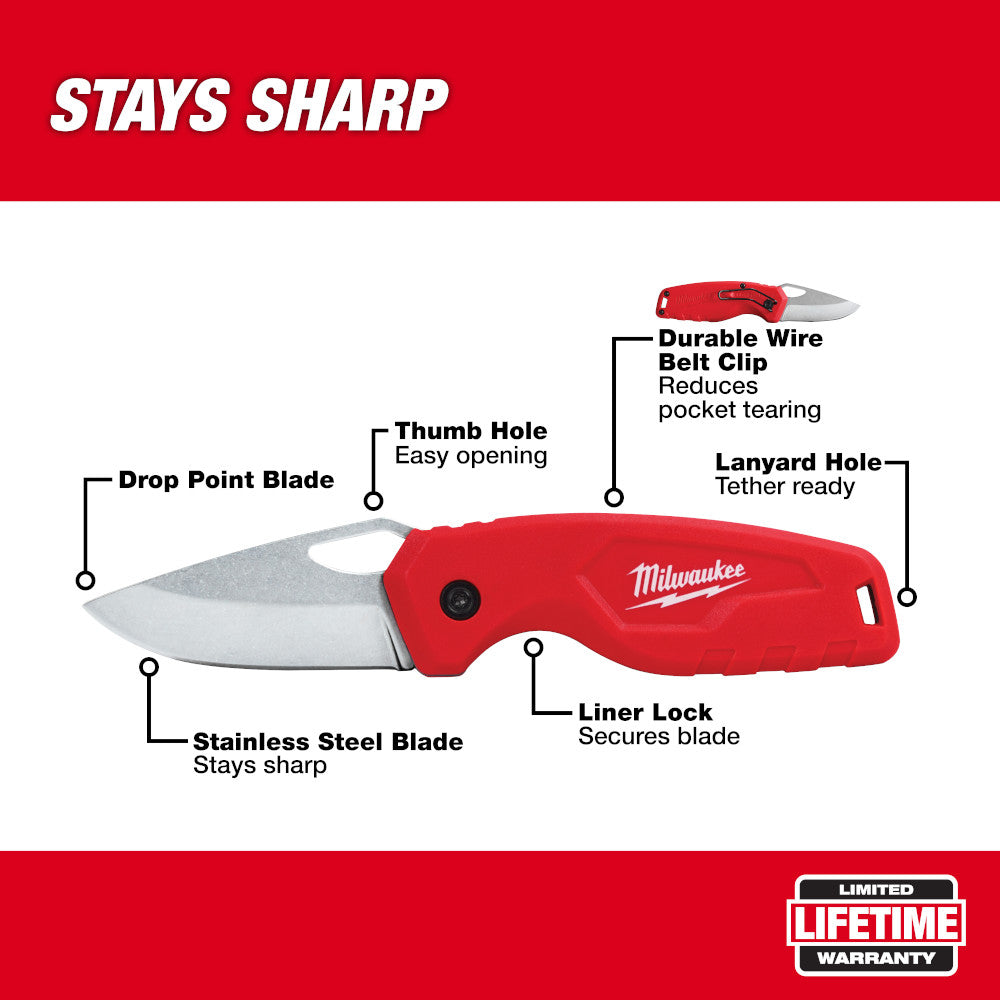 Milwaukee 48-22-1521, Compact Folding Pocket Knife