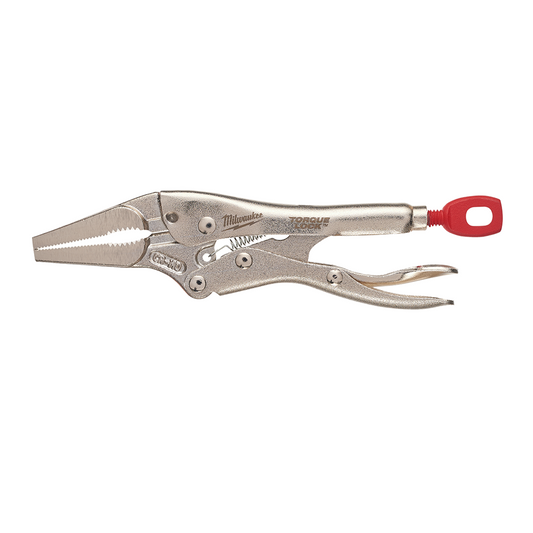 Milwaukee 48-22-3504, 4" Torque Lock Long Nose Locking Pliers with Grip