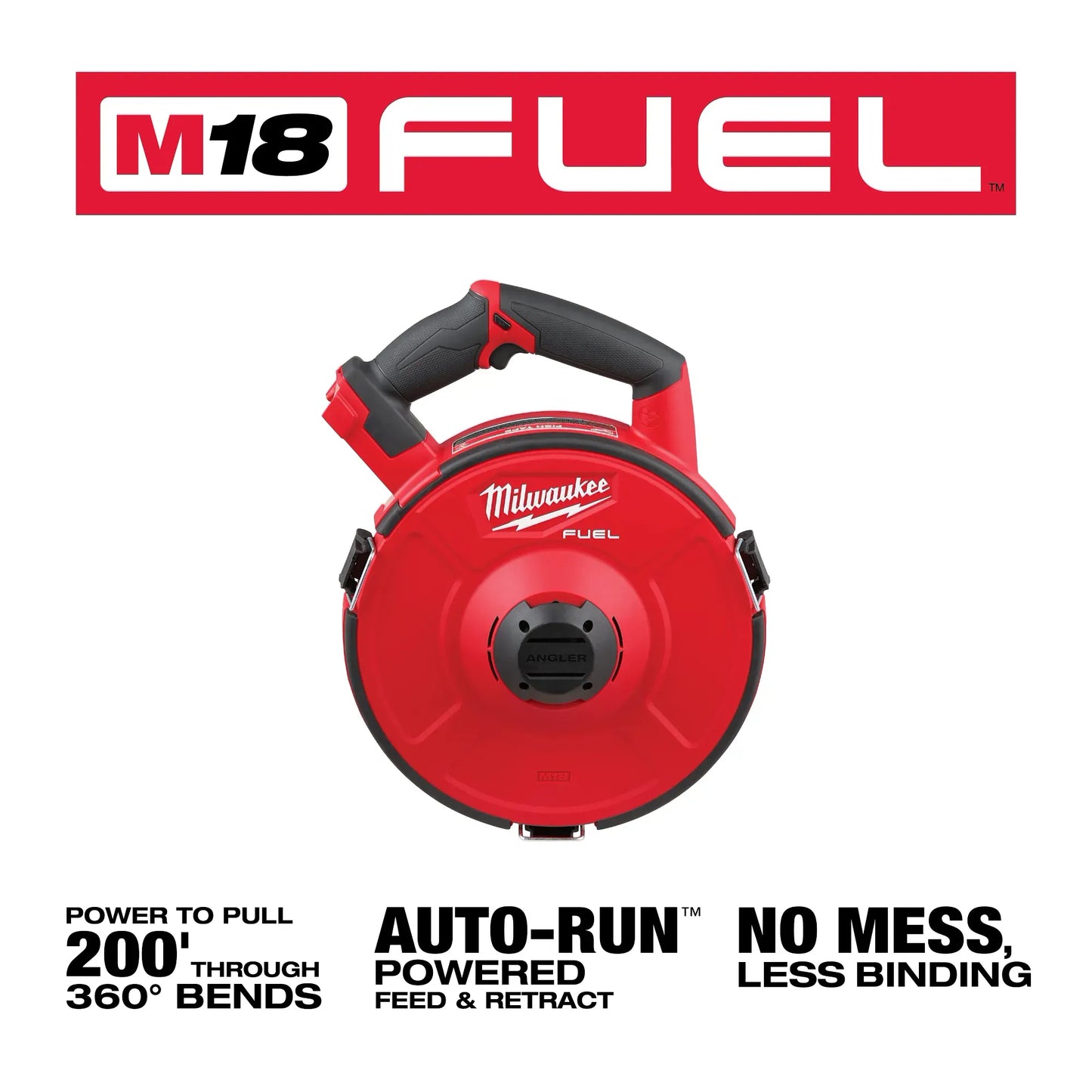 Milwaukee 2873A-22 , M18 FUEL Angler 120' Steel Pulling Fish Tape Kit