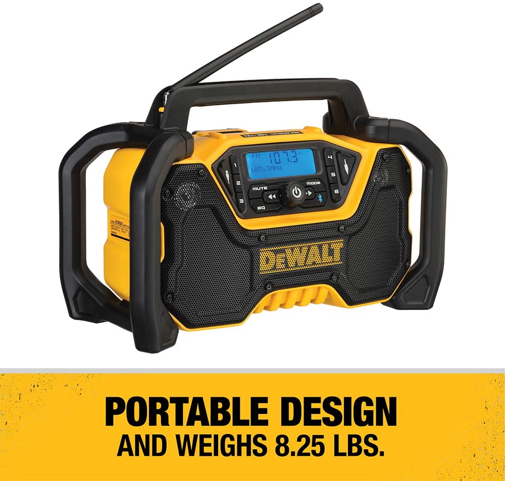 DEWALT DCR028B, 12V/20V MAX JobSite Bluetooth Radio