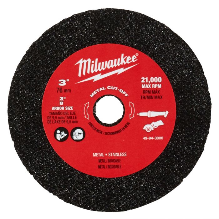 Milwaukee 49-94-3000, 3" Metal Cut off wheel