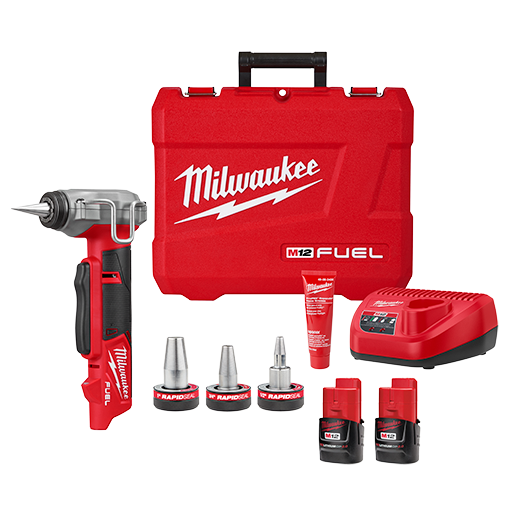 Milwaukee 2532-22, M12 FUEL ProPEX Expander Kit w/ 1/2"-1" RAPID SEAL ProPEX Expander Heads