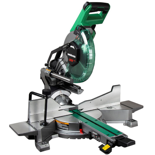 Metabo HPT C10FSHCTM+UU240FM, Compound Dual Bevel Miter Saw with Laser - 10" - 3800 RPM With Stand UU240FM