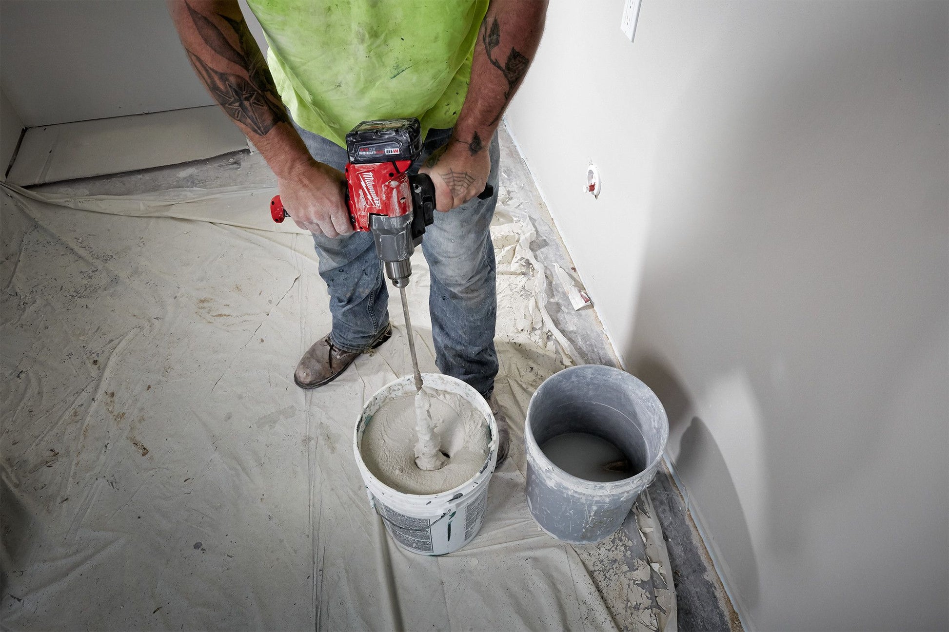 Milwaukee 2810-20, M18 FUEL Mud Mixer with 180° Handle (Tool Only)