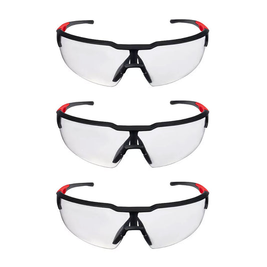 Milwaukee 48-73-2052, Clear Anti-Scratch Safety Glasses (3 pack)