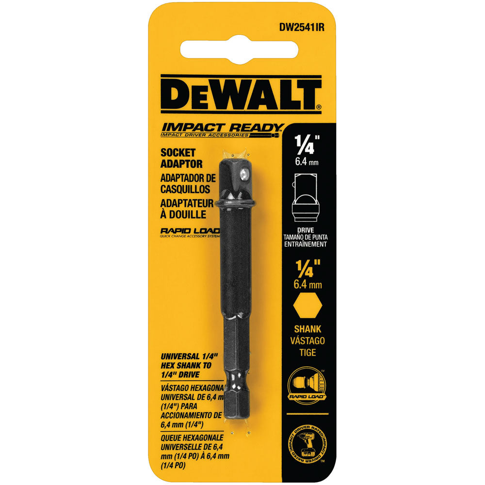 DEWALT DW2542IR, 1/4'' to 3/8'' IMPACT READY SOCKET ADAPTER