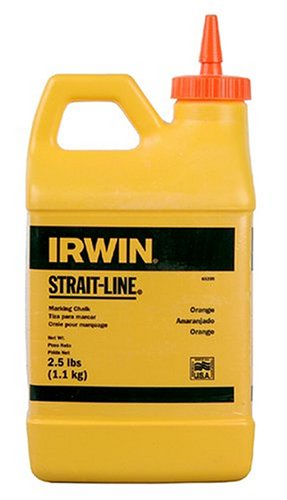 Irwin 65205, Strait-Line Hi-Visibility Marking Chalk, Orange (2.5 lbs)