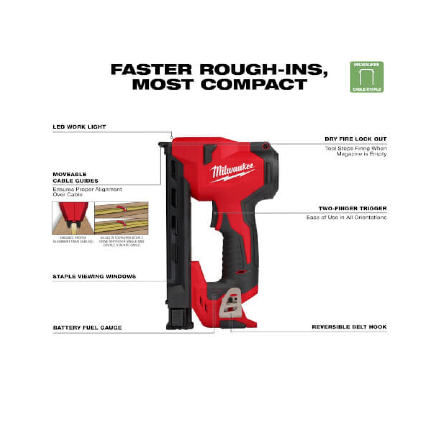 Milwaukee 2448-20, M12 Cable Stapler