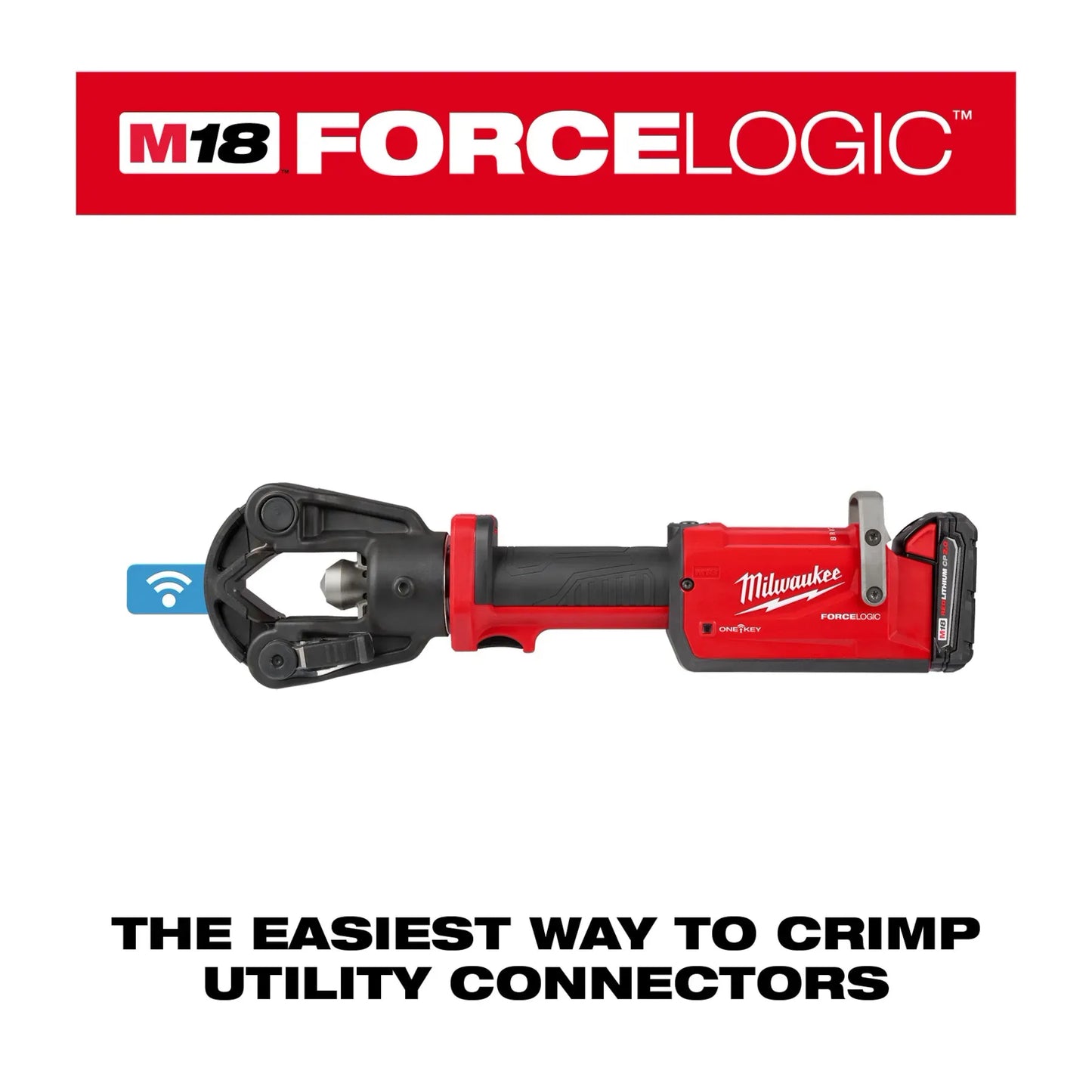 Milwaukee 2876-22, M18™ FORCE LOGIC™ 11T Dieless Latched Linear Utility Crimper