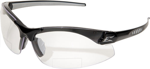 Edge Eyewear DZ411-1.5, Zorge, Black Frame/Clear Lens (1.5 Magnification)