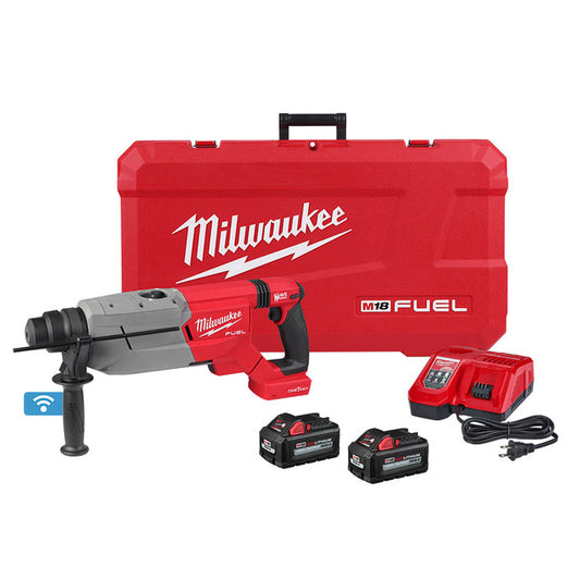 Milwaukee 2916-22, M18 FUEL™ 1-1/4” SDS Plus D-Handle Rotary Hammer Kit w/ ONE-KEY™