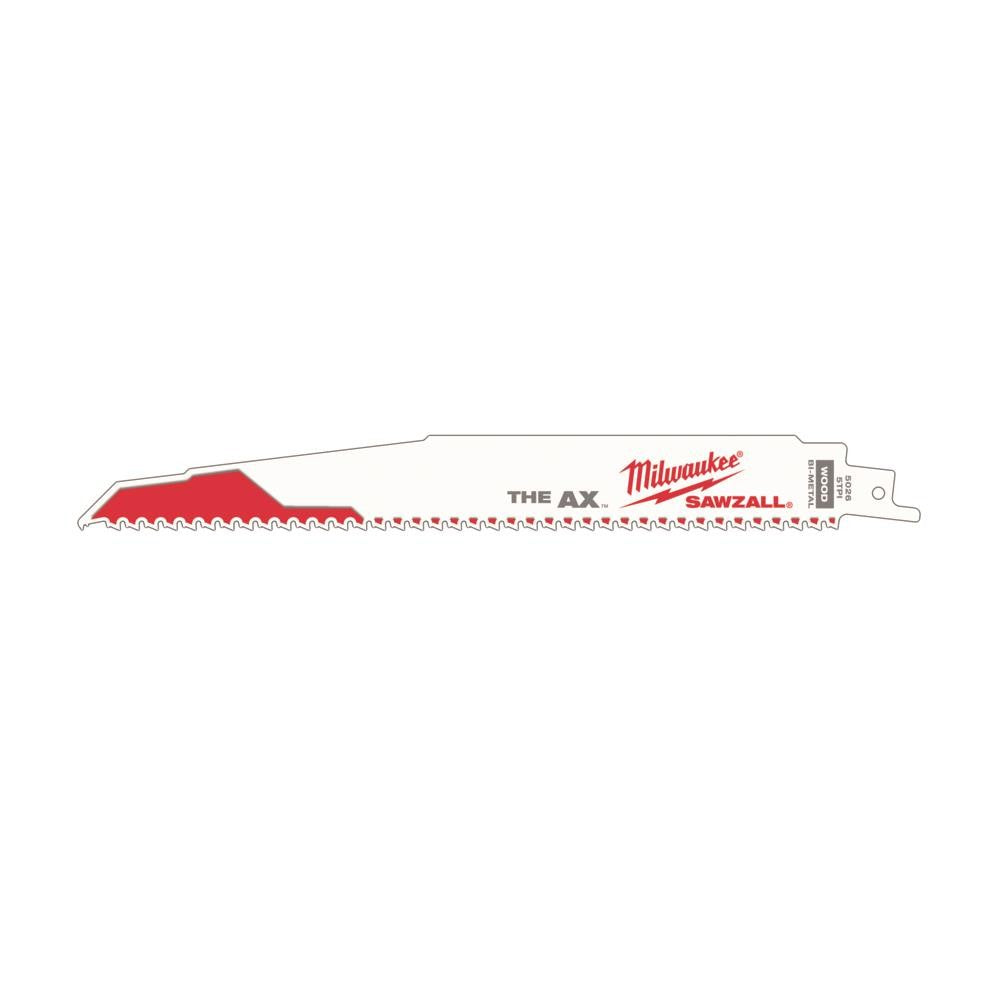 Milwaukee 48-00-5026, 9" 5 TPI The Ax Sawzall Blade (5/pkg)