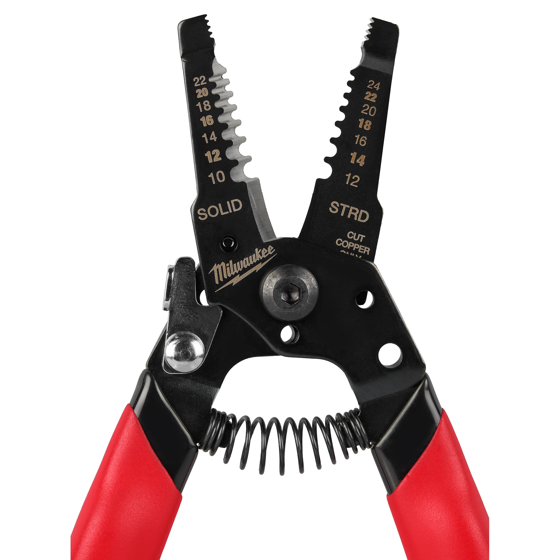 Milwaukee 48-22-3043, 10-24 AWG Compact Dipped Grip Wire Stripper & Cutter