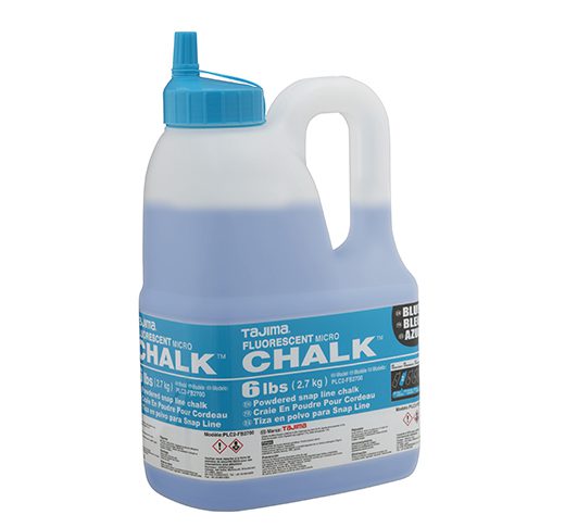 Tajima PLC2-FB2700, Micro Chalk, ultra-fine chalk, fluorescent blue, easy-fill nozzle, 6lbs. / 2.7 kg